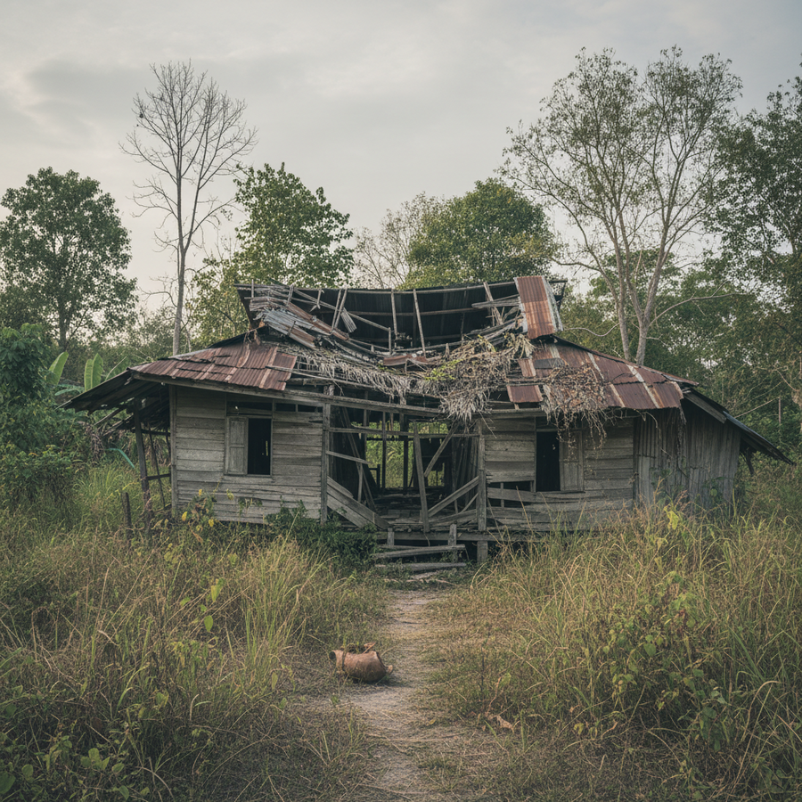 祖父の死後、12歳少年が崩壊寸前の家で一人暮らし