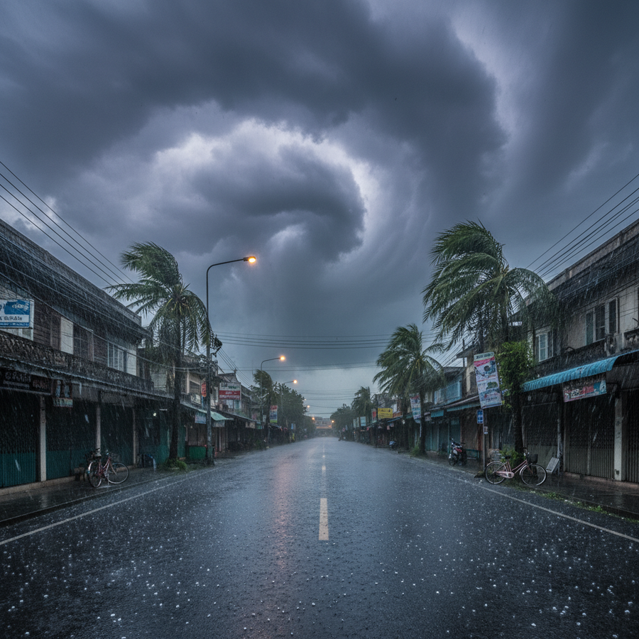 タイ北部で「夏場の嵐」警告。3月11日から突風・雹に注意