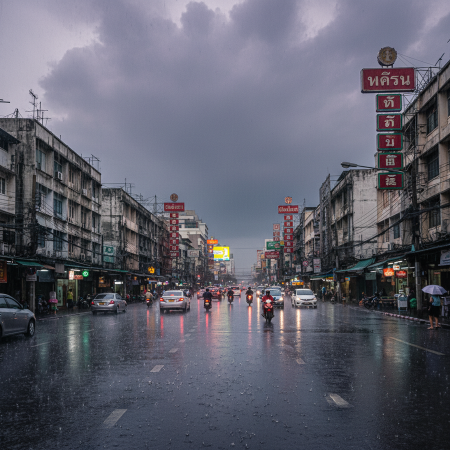 タイで天候急変、33県に豪雨警報。夏の嵐も接近中