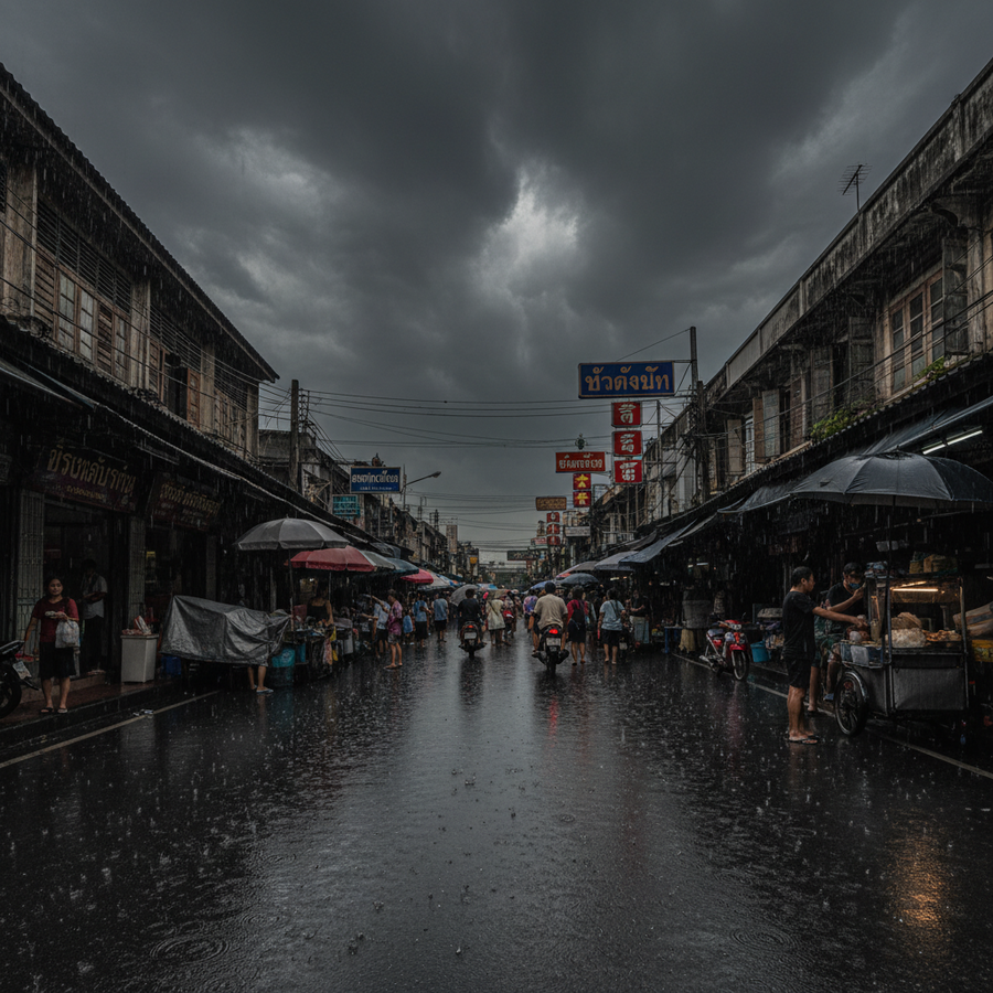 タイ気象局が警告：3月11日より夏の嵐到来