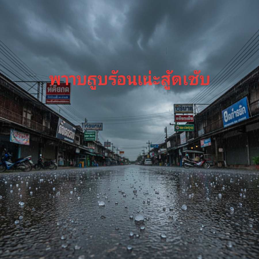 タイ気象局が警報、夏の嵐と雹に警戒