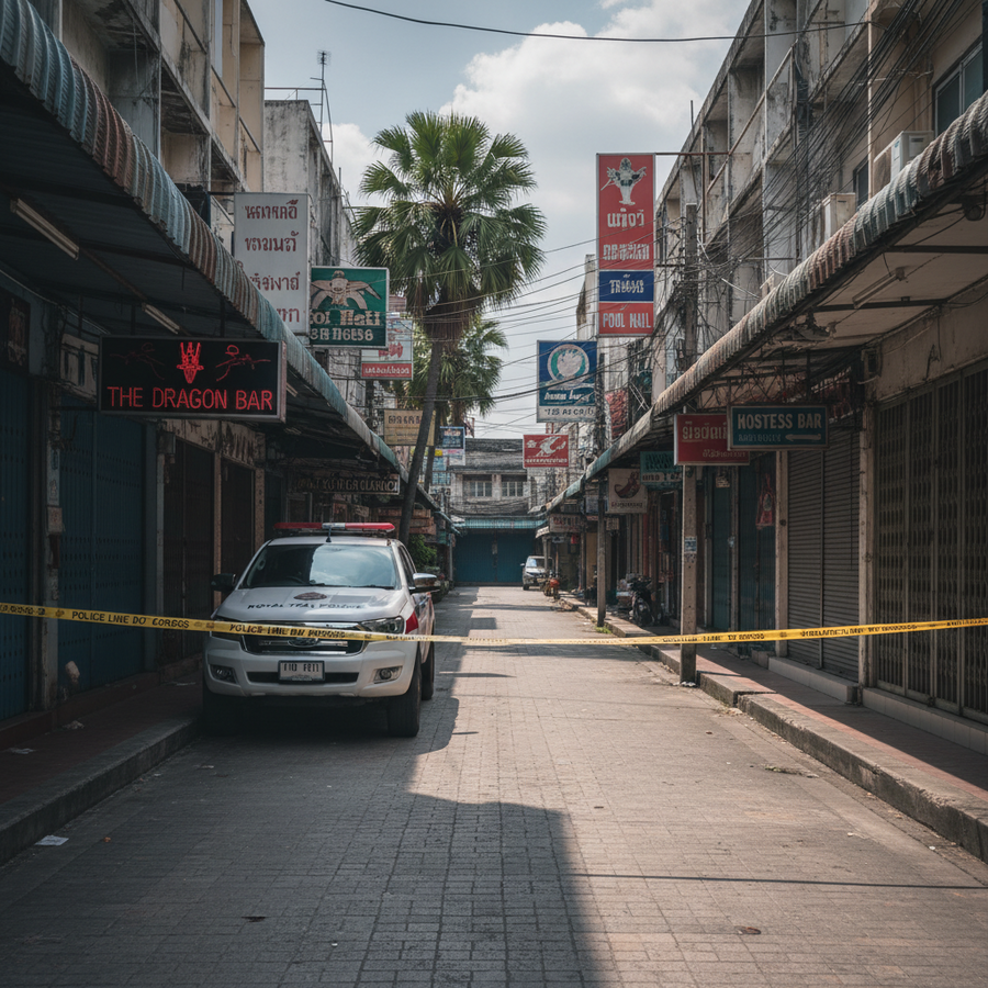 パタヤで英国人支配人が顔を斬られ30針の大怪我