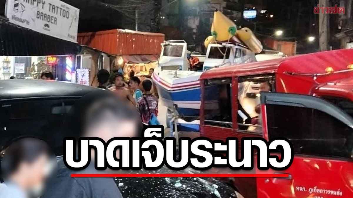 プーケットで牽引車暴走、店に突入し6人負傷